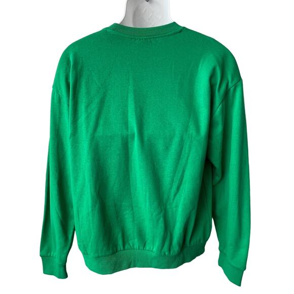 IML Orange Cat MEOWY CHRISTMAS Jingle Bells Ugly Christmas Sweatshirt Size L - Picture 3 of 5